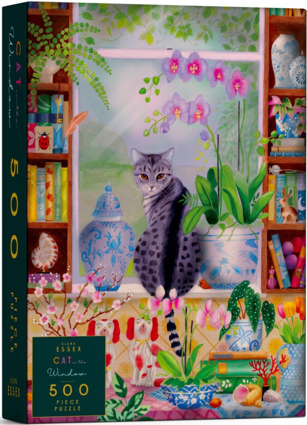 elena essex cat in the window 1000 piece jigsaw puzzle