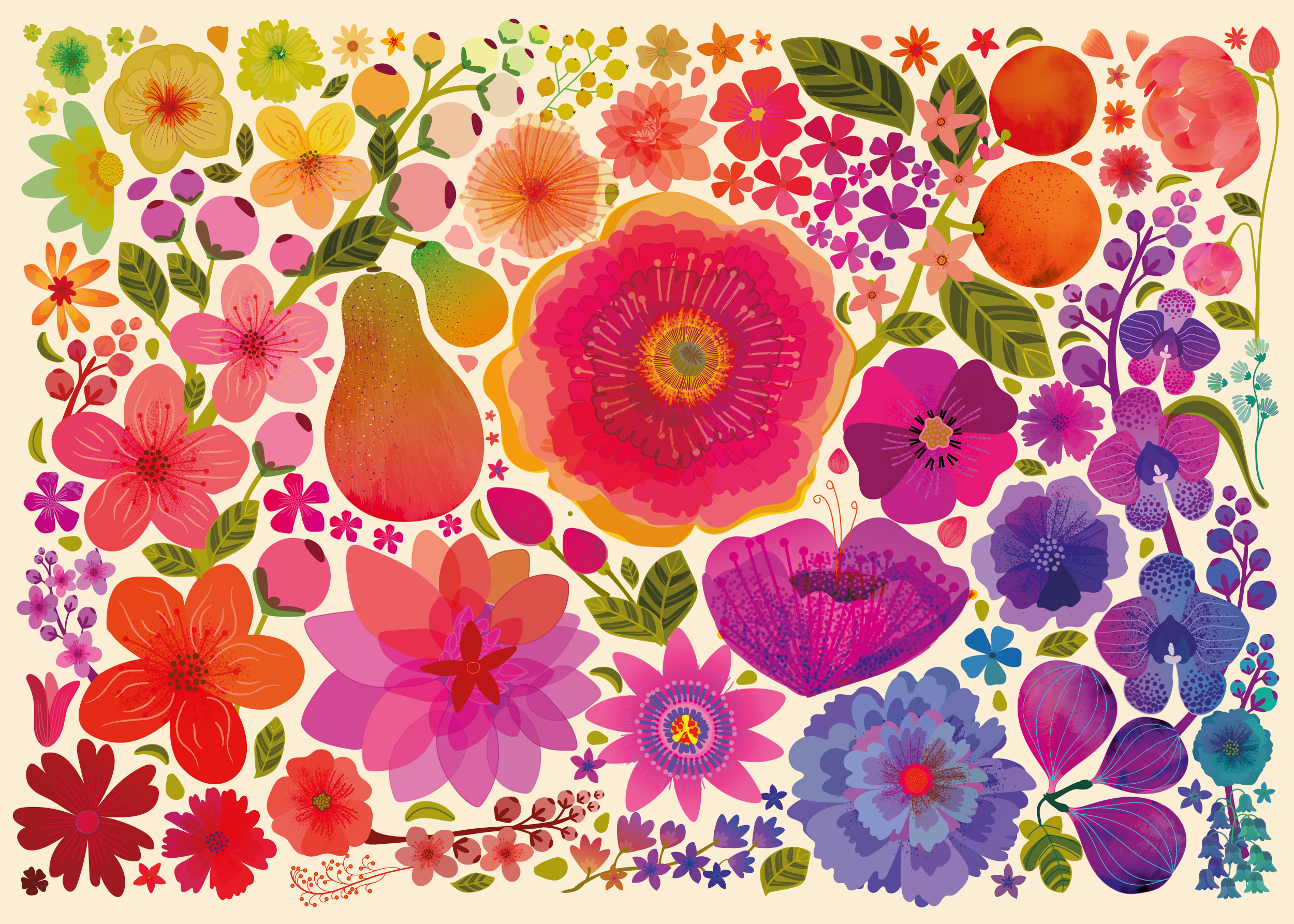 elena essex flowers in bloom 1000 piece jigsaw puzzle