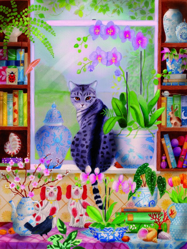 elena essex cat in the window 1000 piece jigsaw puzzle