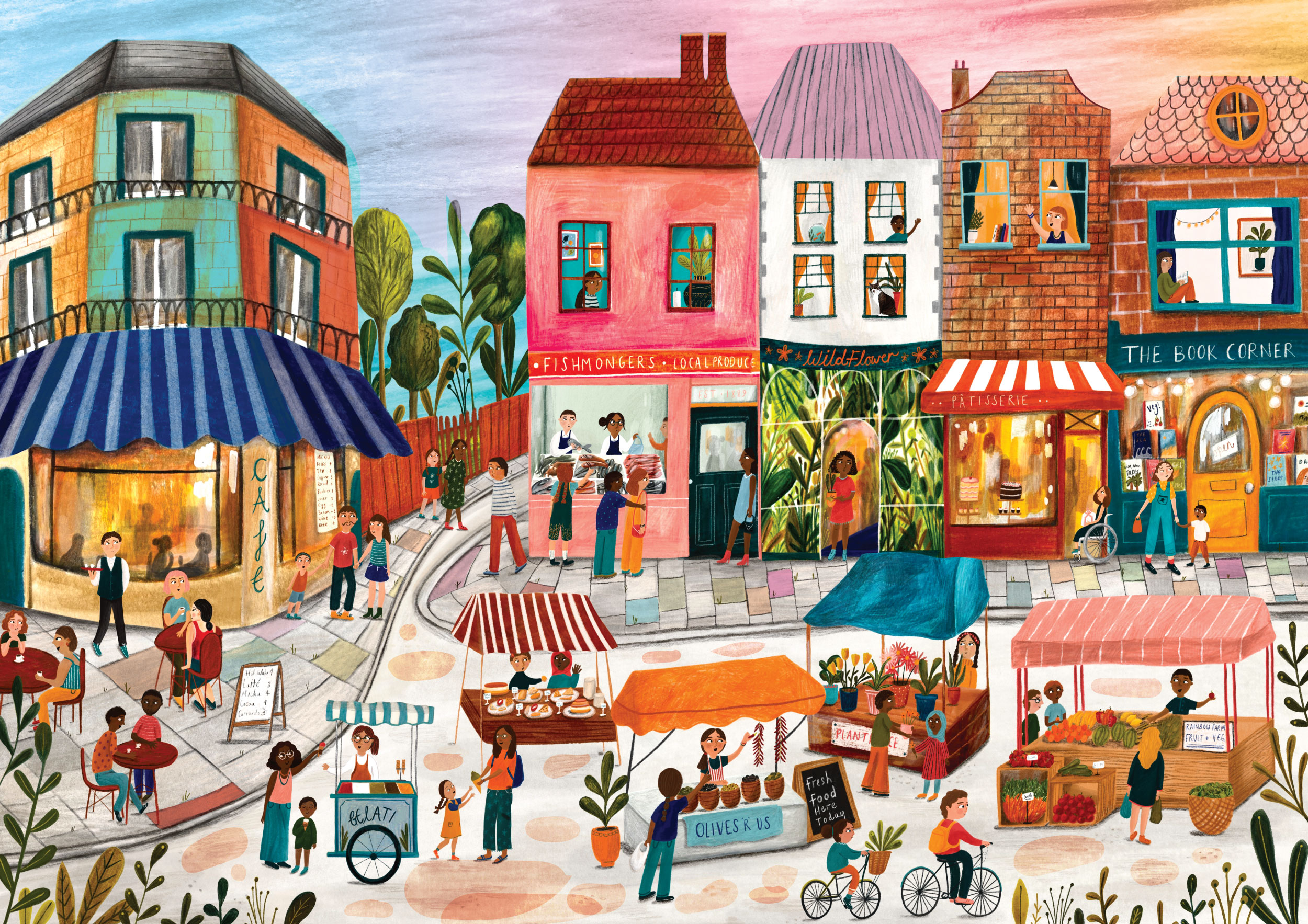 elena essex market day 1000 piece jigsaw puzzle