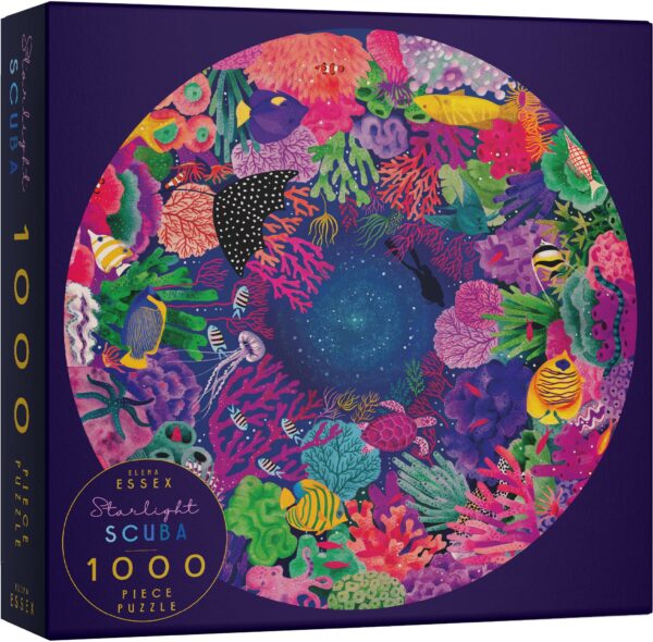 elena essex starlight scuba 1000 piece circular jigsaw puzzle