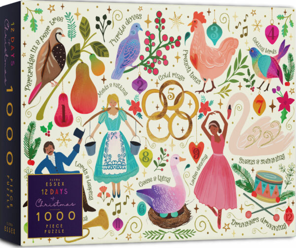 elena essex 12 days of christmas 1000 piece jigsaw puzzle