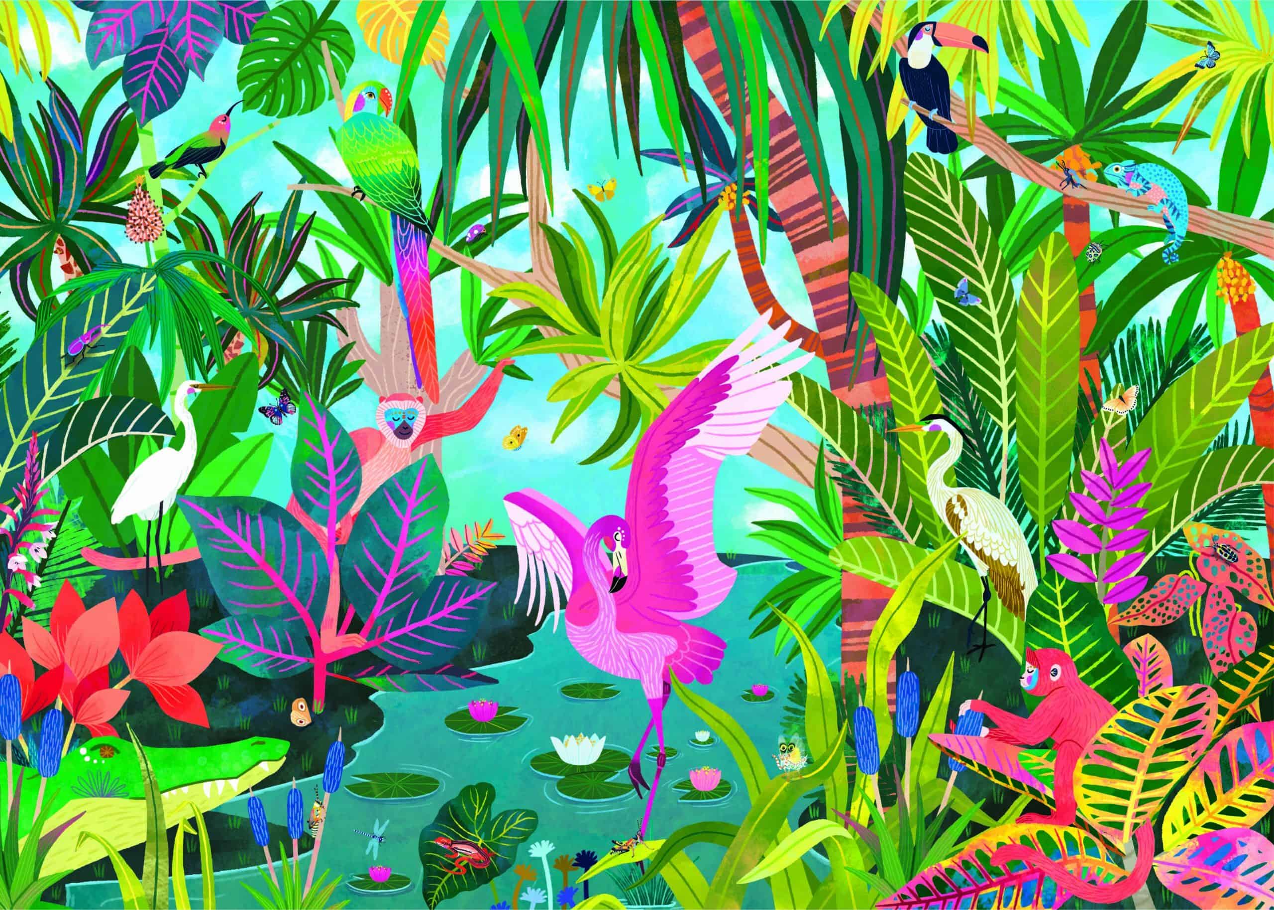 elena essex rainforest runway 1000 piece jigsaw puzzle