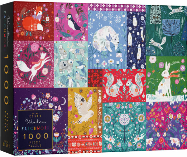 elena essex winter patchwork 1000 piece jigsaw puzzle